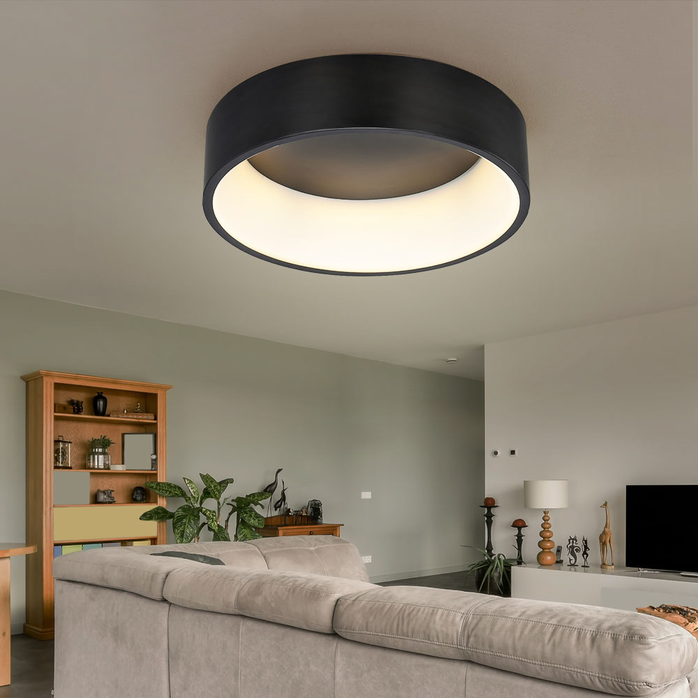 Stylish Black Industrial Ceiling Lamp for Modern Spaces