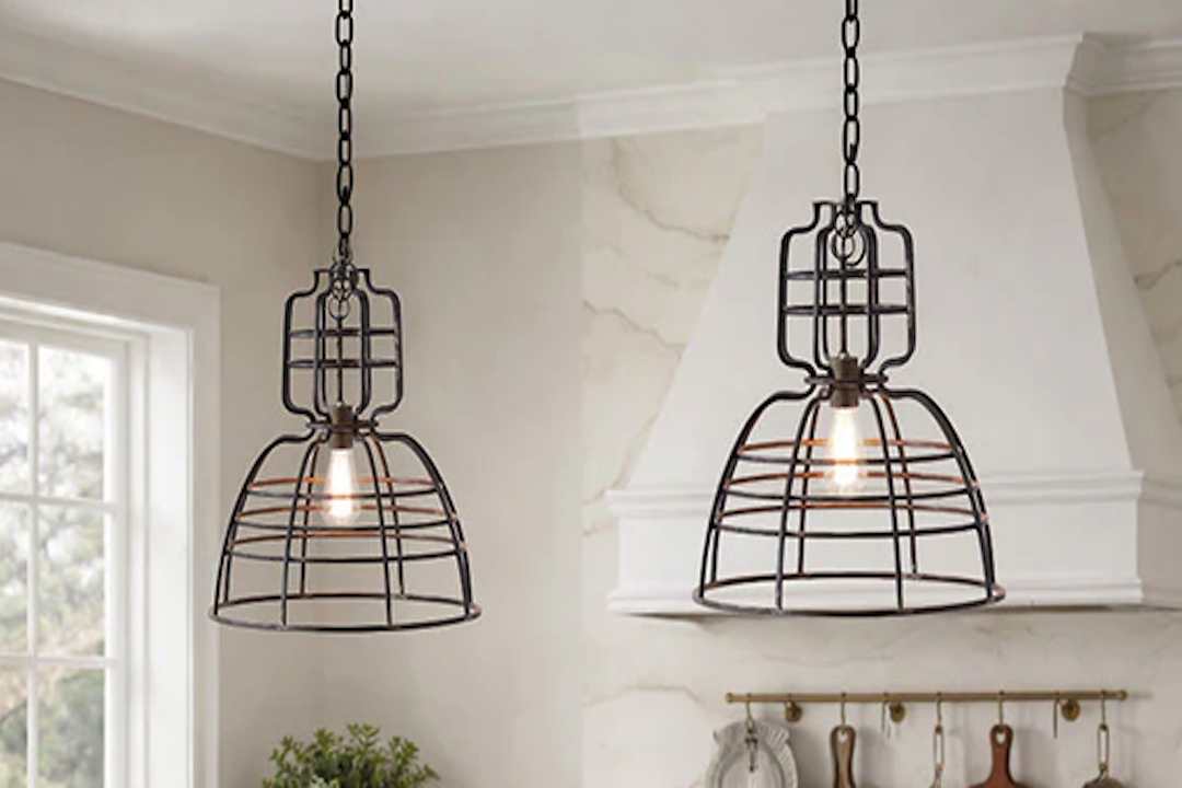 Retro Charm: Vintage Metal Cage Pendant Light