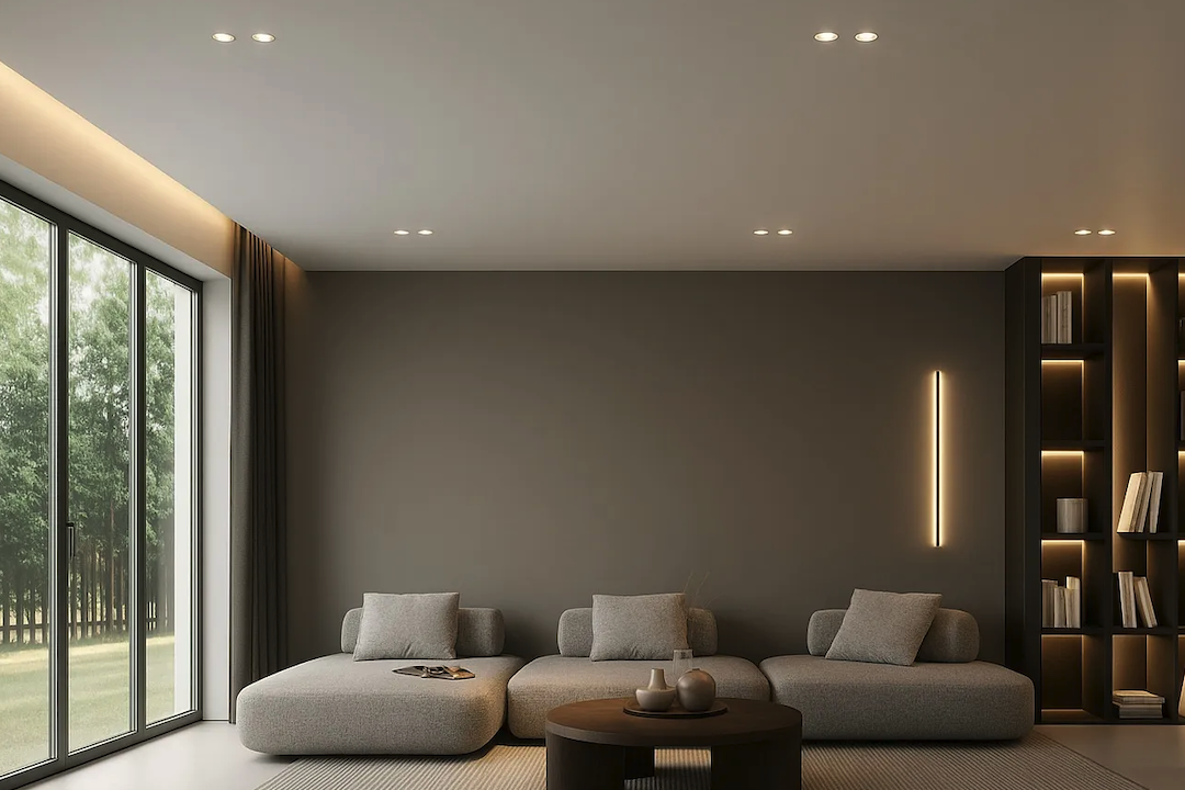 Minimalist Interior Lighting: Anti Glare Metal Downlight