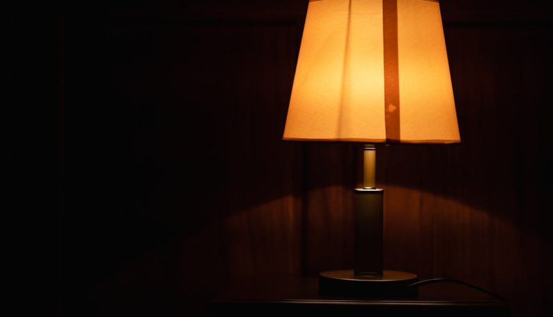 Photo vintage motion sensor bedside lamp